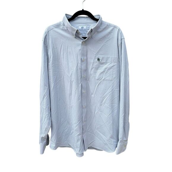 Southern Tide Intercoastal Shirt Men XL Blue Plaid LS Button-Down Baylor Bears - Picture 1 of 4